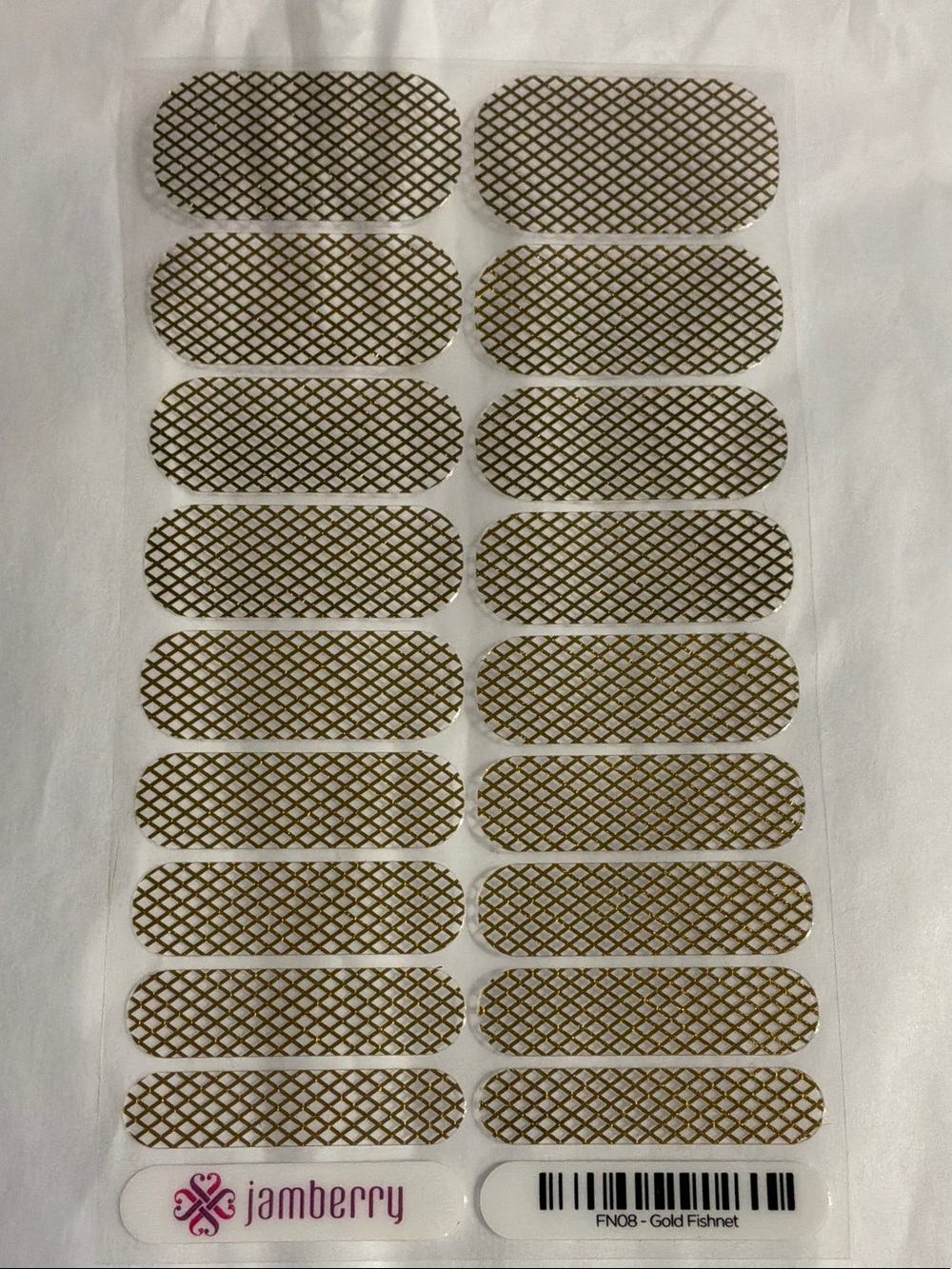 Jamberry Gold Fishnet